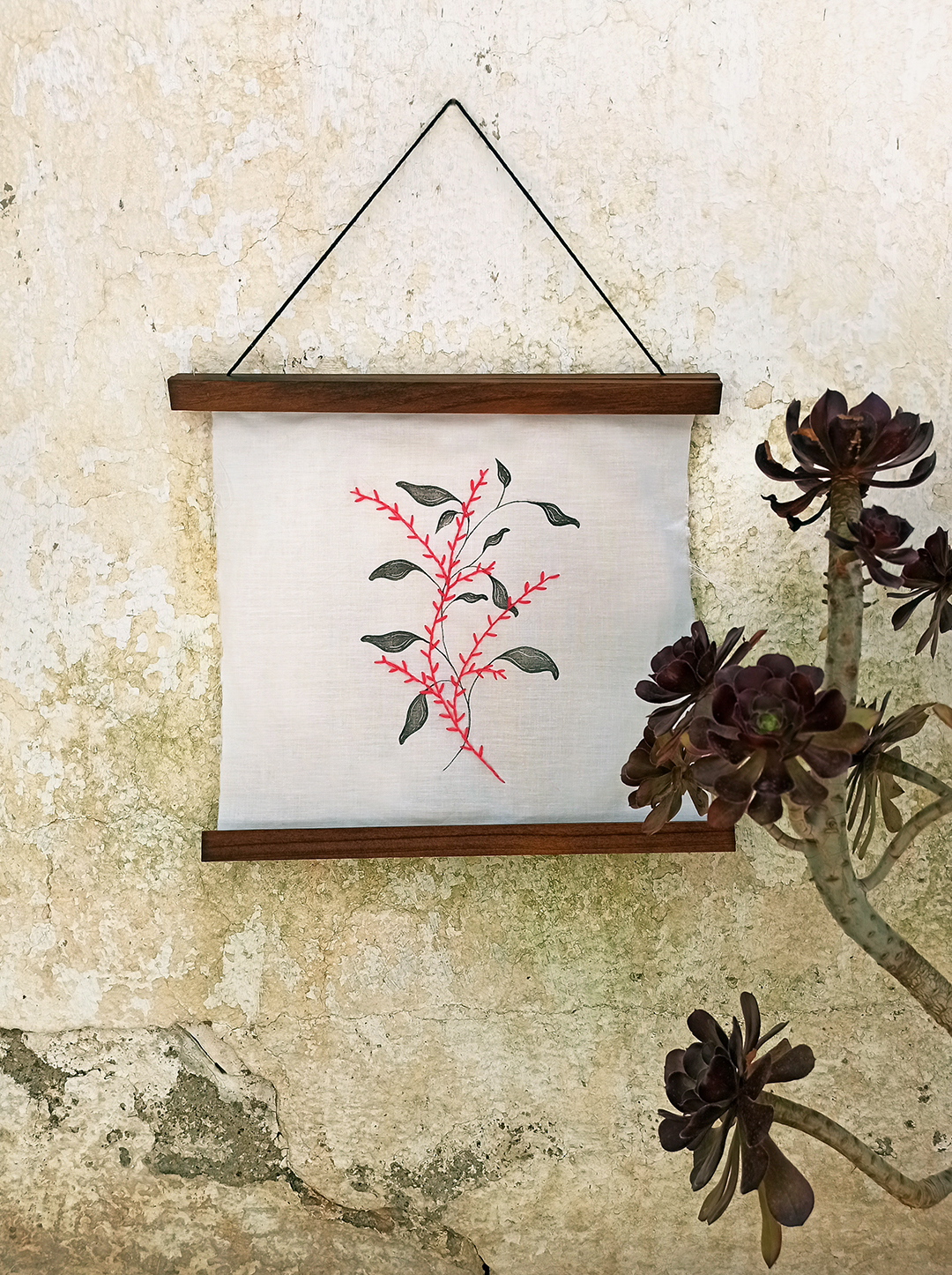 Bordado sobre grabado