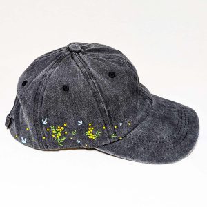 Gorra negra mimosas