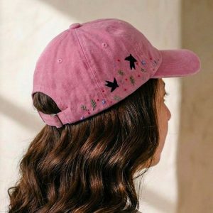 Gorra pájaros rosa