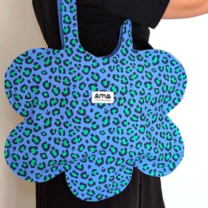 Bolso pétalos azul