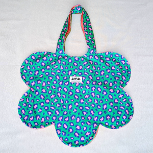 Bolso pétalos verde