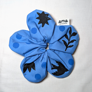 Coletero flor azul zafiro